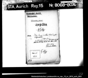 Die Ausführung der Deich- und Sielordnung hinsichtlich der Feststellung des Höhennivellements: Amt Leer