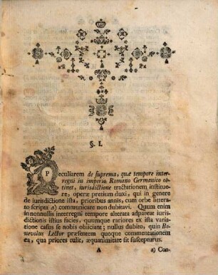 De Svprema In Imperio Romano Germanico Ivrisdictione Tempore Interregni Disserit Fridericvs Gvilielmvs Tafinger V.I.D. Et P.E.T.