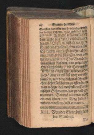 XII. Von der Gerechtigkeit des Glaubens.