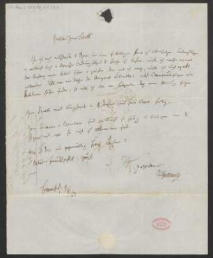 Brief an B. Schott's Söhne : 09.08.1843