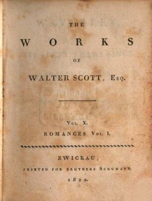 Waverley or 'tis sixty years since : in four volumes, 1