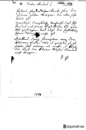 24: Brief von Maria Tugendreich geb. Fromme Gleim an Klamer Schmidt