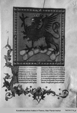 Erste Seite der Satzung von 1377