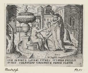 Susanna im Bade, Blatt 1 der Folge "Susanna und die beiden Alten"