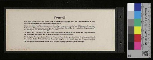 Skizzenbuch für die Maschinenmannschaft für Räumboote Bauart "R 218"