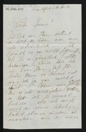 Brief an Emma Brandes : 30.11.1884