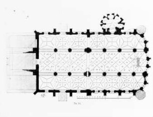Herzberg (Elster), Marienkirche, Grundriss; bis zum 15. Jh. St. Nikolai