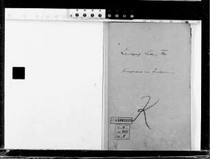 Korrespondenz Landgraf Ludwigs VIII. mit Privatpersonen: K