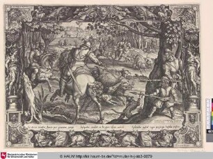 [Die Wildschwein-Jagd; Hunt for wild boar]