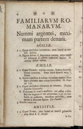 Nummi Familiarum Romanarum.