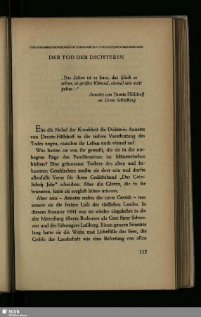 Der Tod Der Dichterin
