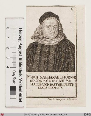 Bildnis Johann Nathanael Hübner