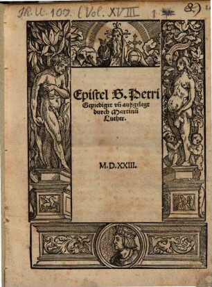 Epistel S. Petri Geprediget vn[d] außgelegt