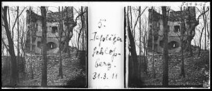 Teplitz (jetzt Teplice), Ruine : Teplitz (jetzt Teplice). Ruine auf dem Teplitzer Schloßberg (deutsch: Daubersberg)