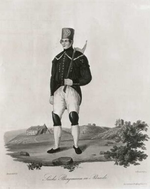 Sächsischer Bergmann in Parade