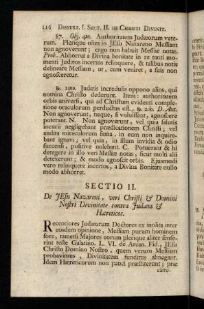 116-206, Sectio II