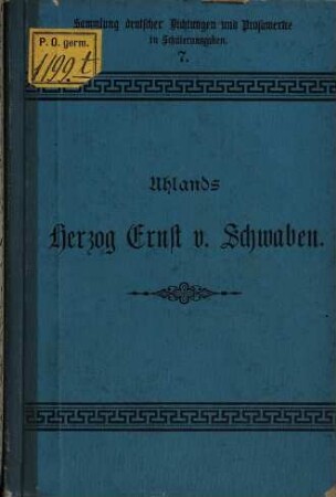 Uhlands Herzog Ernst von Schwaben