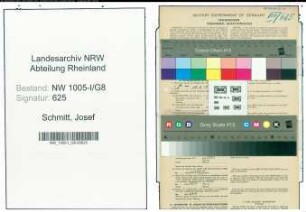 Entnazifizierung Josef Schmitt , geb. 03.06.1900 (Beamter)