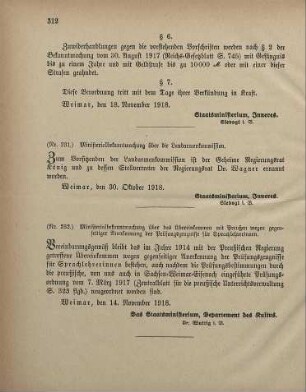 Nr. 231: Ministerialbekanntmachung über die Landarmenkommission