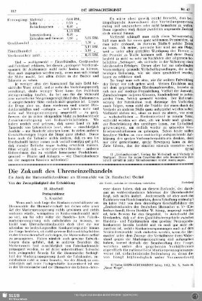 Die Zukunft des Uhreneinzelhandels (Fortsetzung)