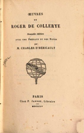Oeuvres de Roger de Collerye