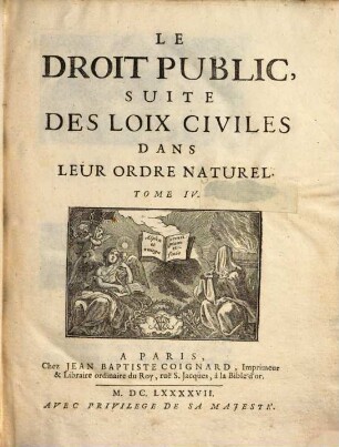 Les loix civiles dans leur ordre naturel, 4