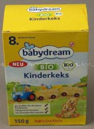 Babynahrung: Bio Kinderkeks, Leerkarton