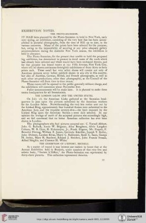 The London Salon and the United States