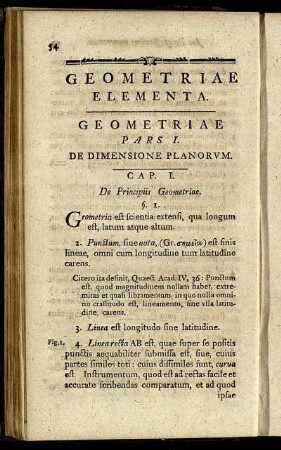 Geometriae Elementa.