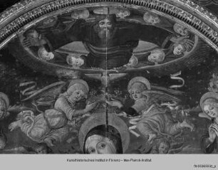 Thronende Madonna mit dem Kind und Heiligen