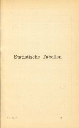 Statistische Tabellen