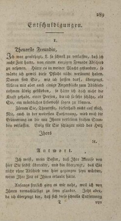 Entschuldigungen