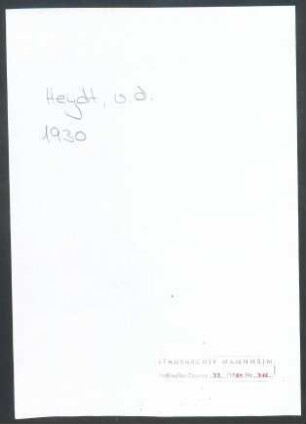 Heydt, [Eduard von der], Berlin, an Wichert