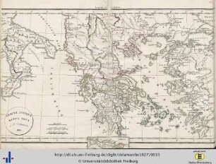 Graeciae antiquae mappa nova. 1826.