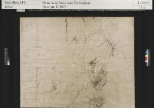 Gesegnete Bergmanns Hoffnung bei Obergruna, Radegrube Fundgrube bei Burkersdorf, Romanus Erbstolln bei Siebenlehn, Grubenbaue und Grubenfeldgrenzen