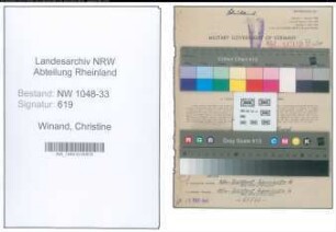 Entnazifizierung Christine Winand , geb. 28.09.1888 (Lehrerin)