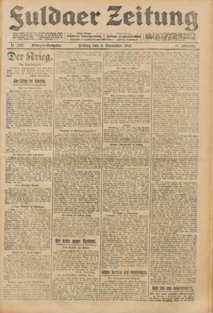 Ausgabe vom Freitag, den 04. Dezember 1914.