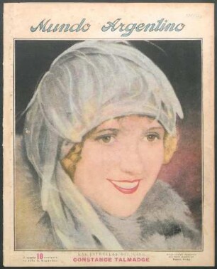 Las estrellas del cine: Constance Talmadge [Retrato] : Retrato ejecutado especialmente para Mundo Argentino por Rodolfo Wacha