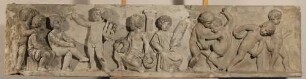 Kinderfries "Sängerwettkampf, Ringkampf und Diskuswerfen", Modell für das Relief am Galeriegebäude in Dresden
