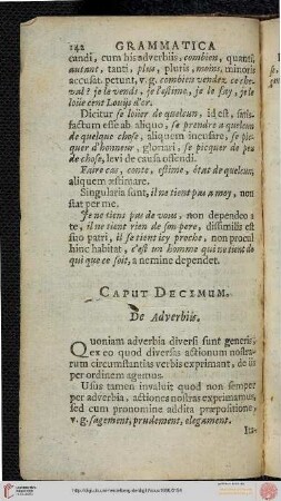 Cap. X: De Adverbiis