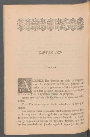 Capítulo LXXV - Una idea