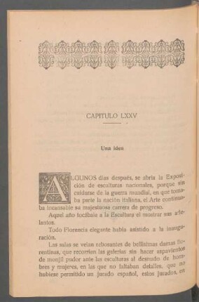 Capítulo LXXV - Una idea