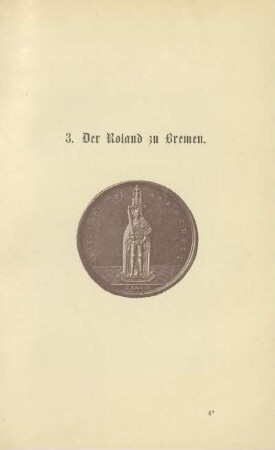 Medaille. Statua Rolandi Bremensis[...]