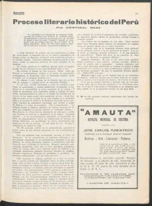 Proceso literario histórico del perú