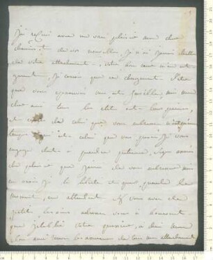 Brief von Louis-Charles de Chamisso an Prudent de Chamisso