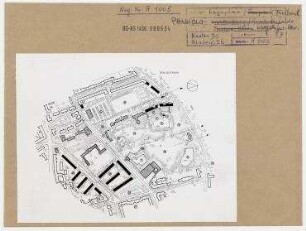 Lageplan Freibad Pankow. Berlin, Pankow, Wolfshagener Straße/Am Schloßpark