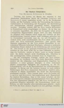 15: Der Aceton-Entwickler