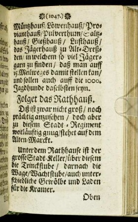Folget das Rathhauß.