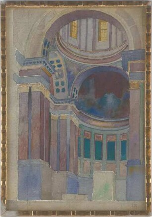 Billing, Hermann; Berlin; Große Kunstausstellung Berlin - Innenraumperspektive