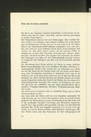 Wie ein Gewebe entsteht